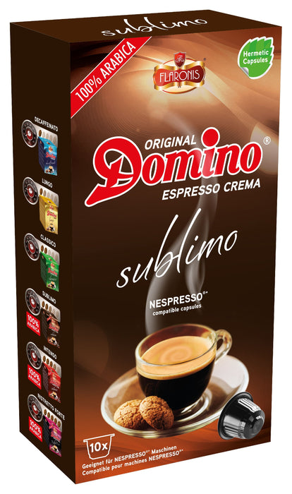 DOMINO - NESPRESSO® COMPATIBLE COFFEE CAPSULES * - SUBLIMO - 10 PCS